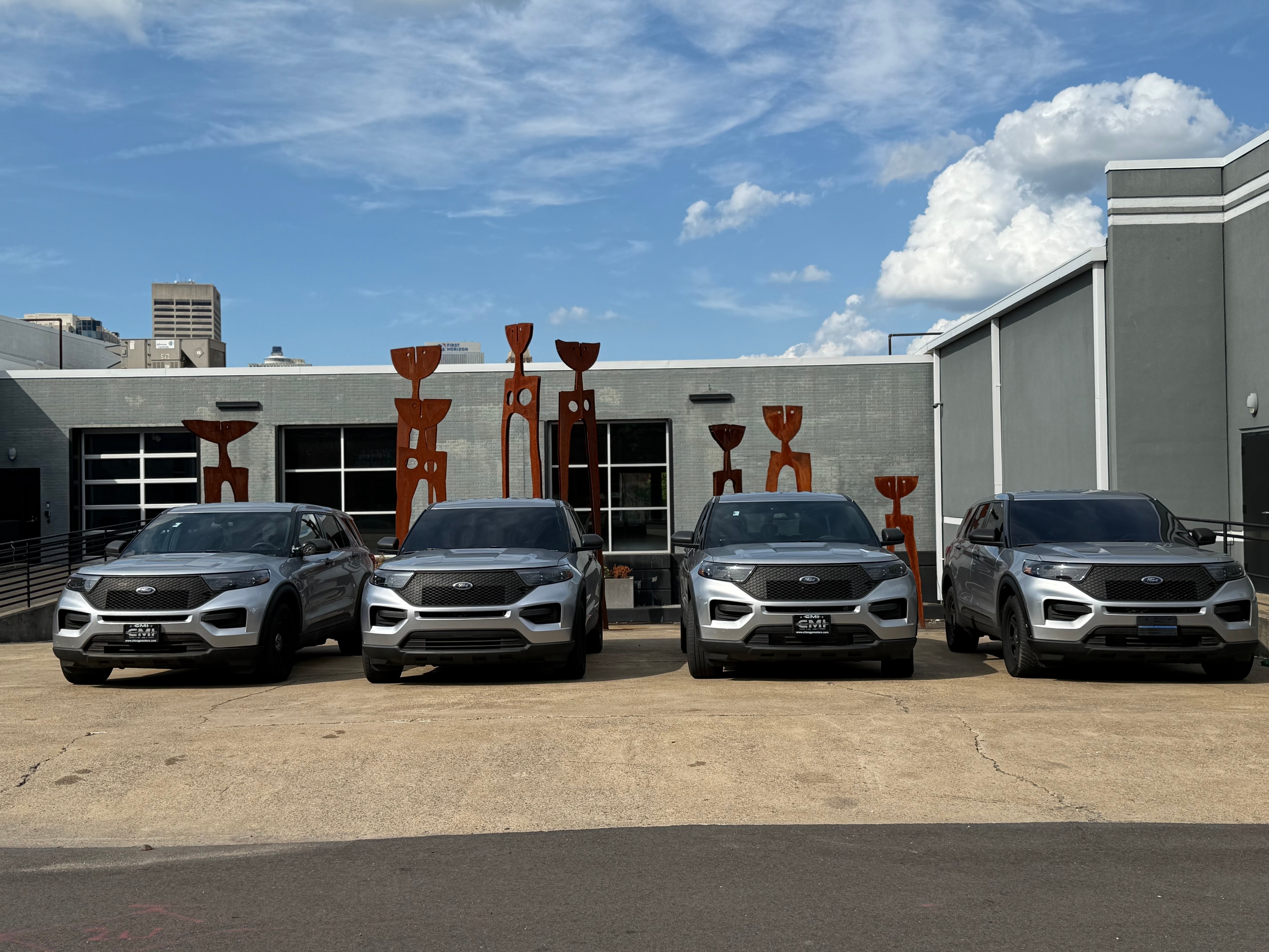 CERT patrol fleet — four Ford Explorer police interceptors